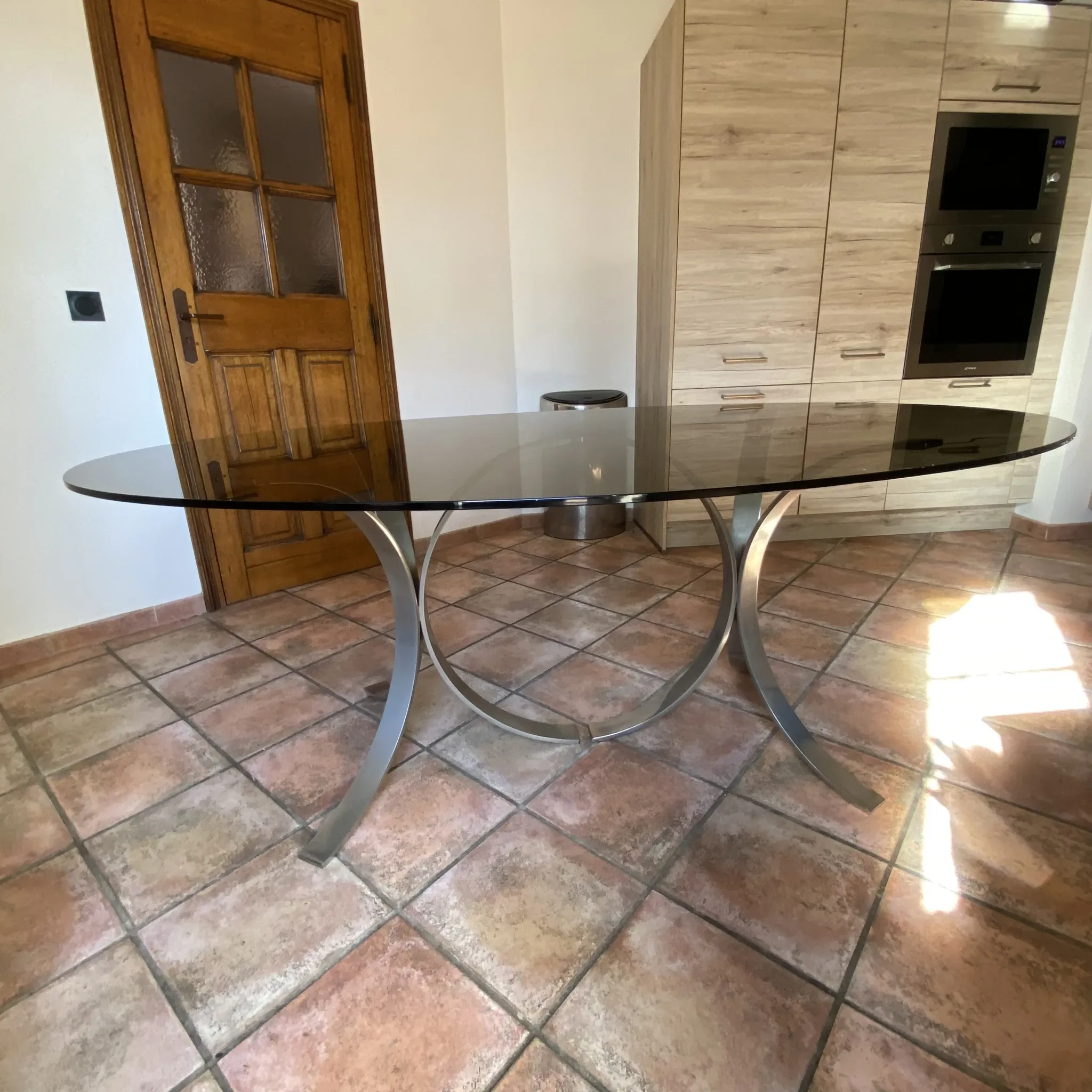 ROCHE BOBOIS table. 1970. Space age. 190x110.