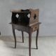 wooden bedside table with 1 drawer, 19th century