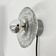 Thick structured ice glass wall light flush mount by Peill & Putzler, 1970s