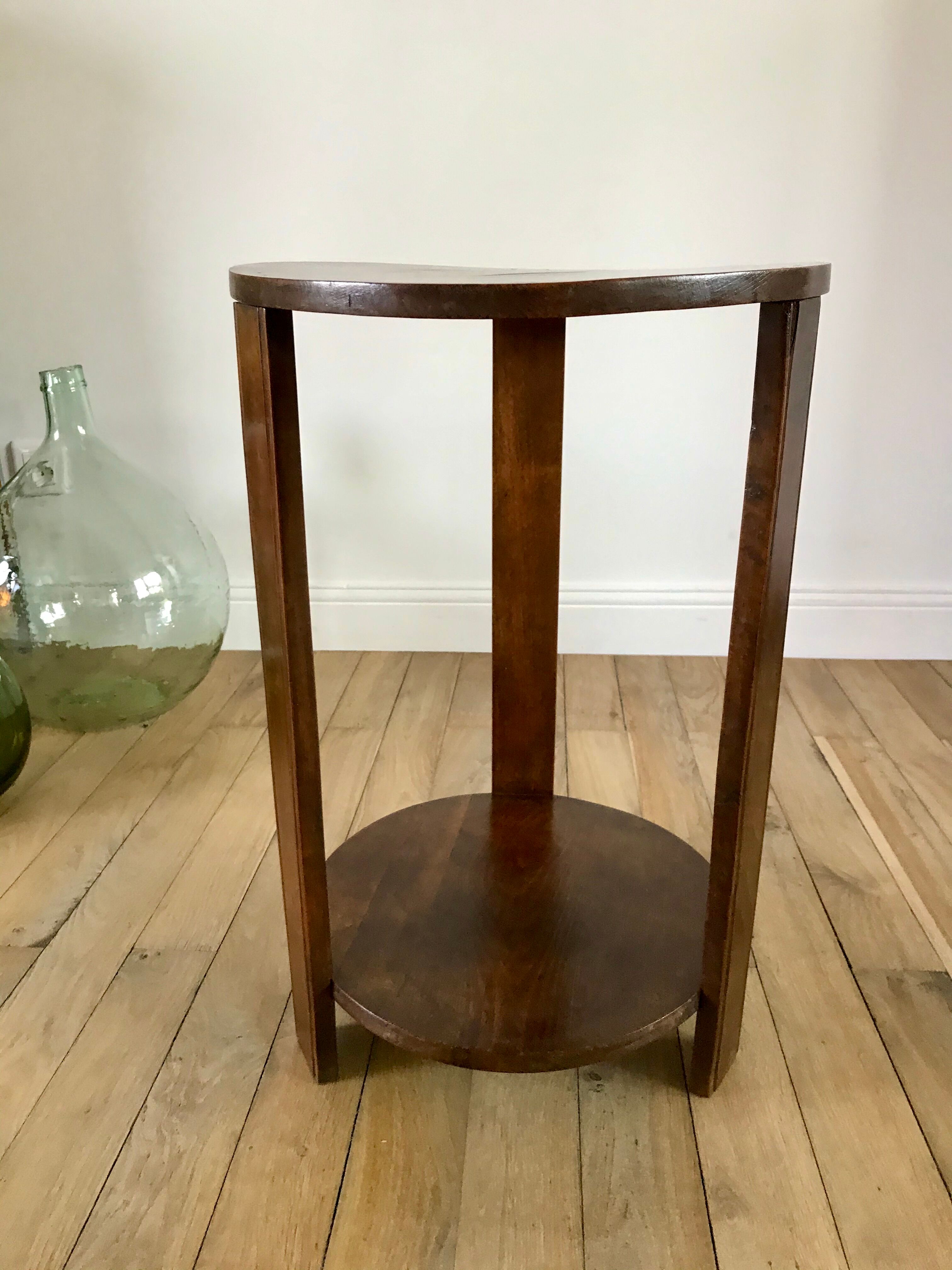 art deco wooden side table from the 30s and 40s