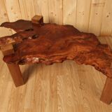 Coffee table brutalist tree trunk