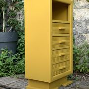 Ochre yellow Art Deco chest of drawers
