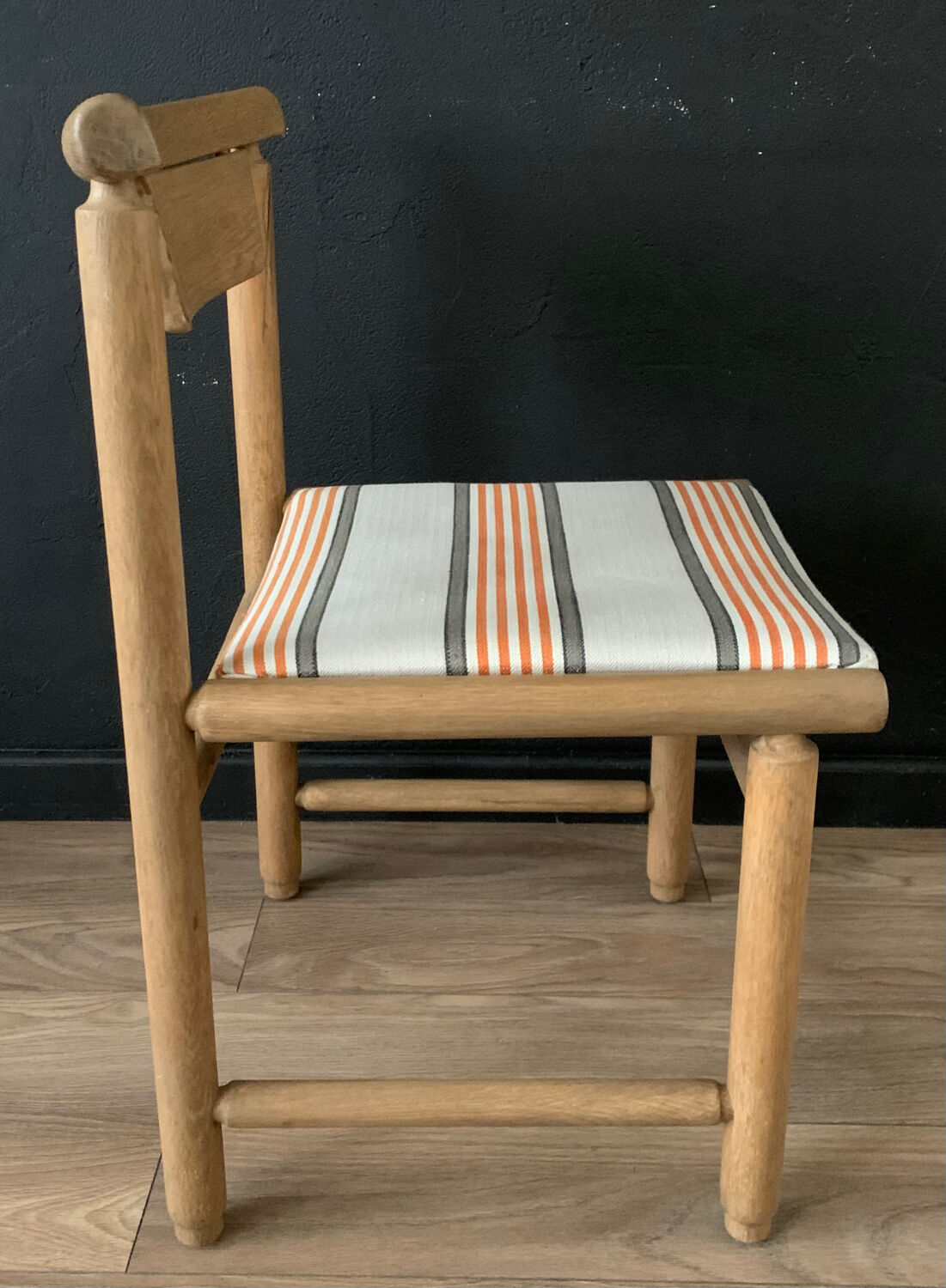 4 vintage oak chairs 50s