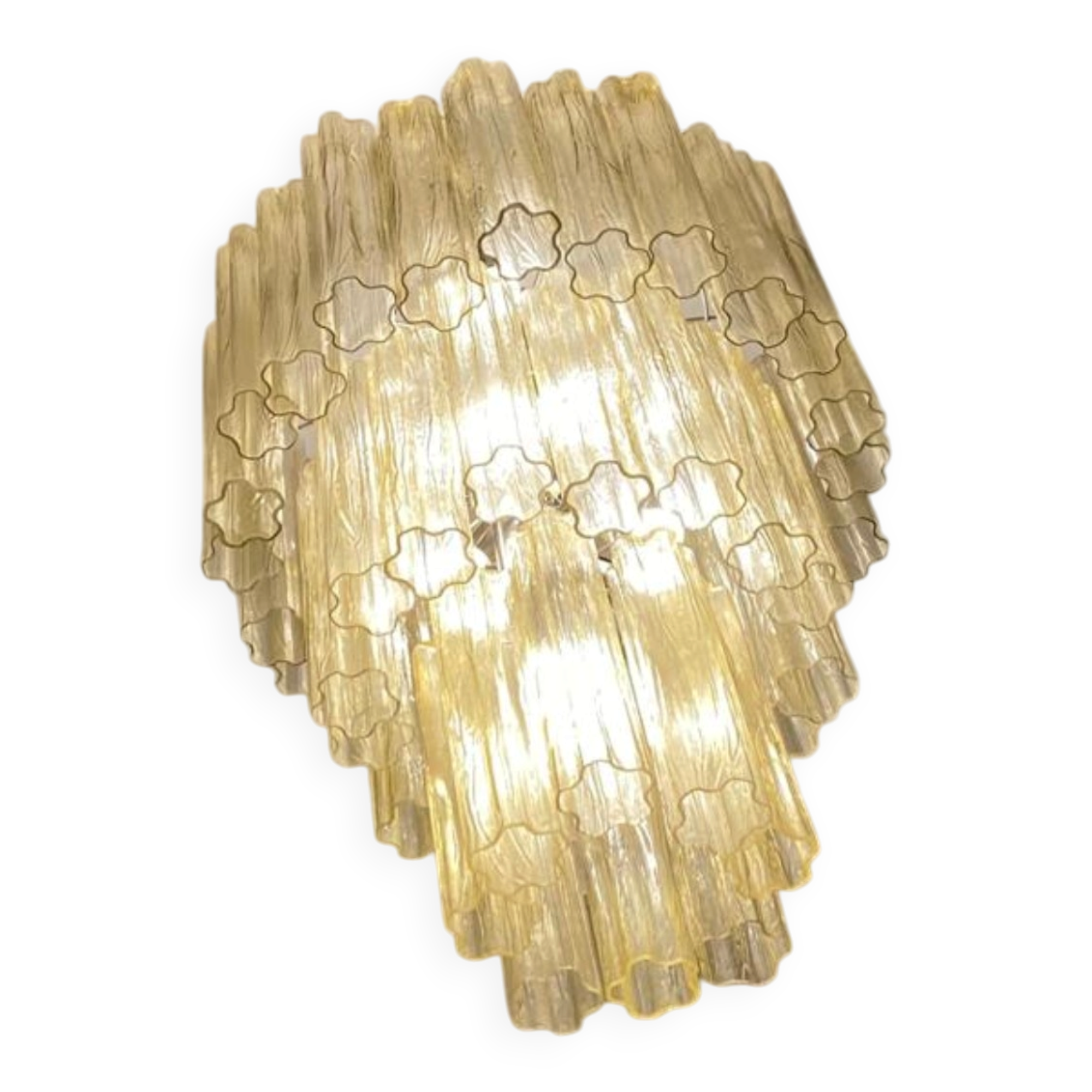 Murano glass ceiling light by Venini 1990