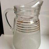 Granite water pitcher with golden edging 50s-60s