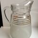 Granite water pitcher with golden edging 50s-60s