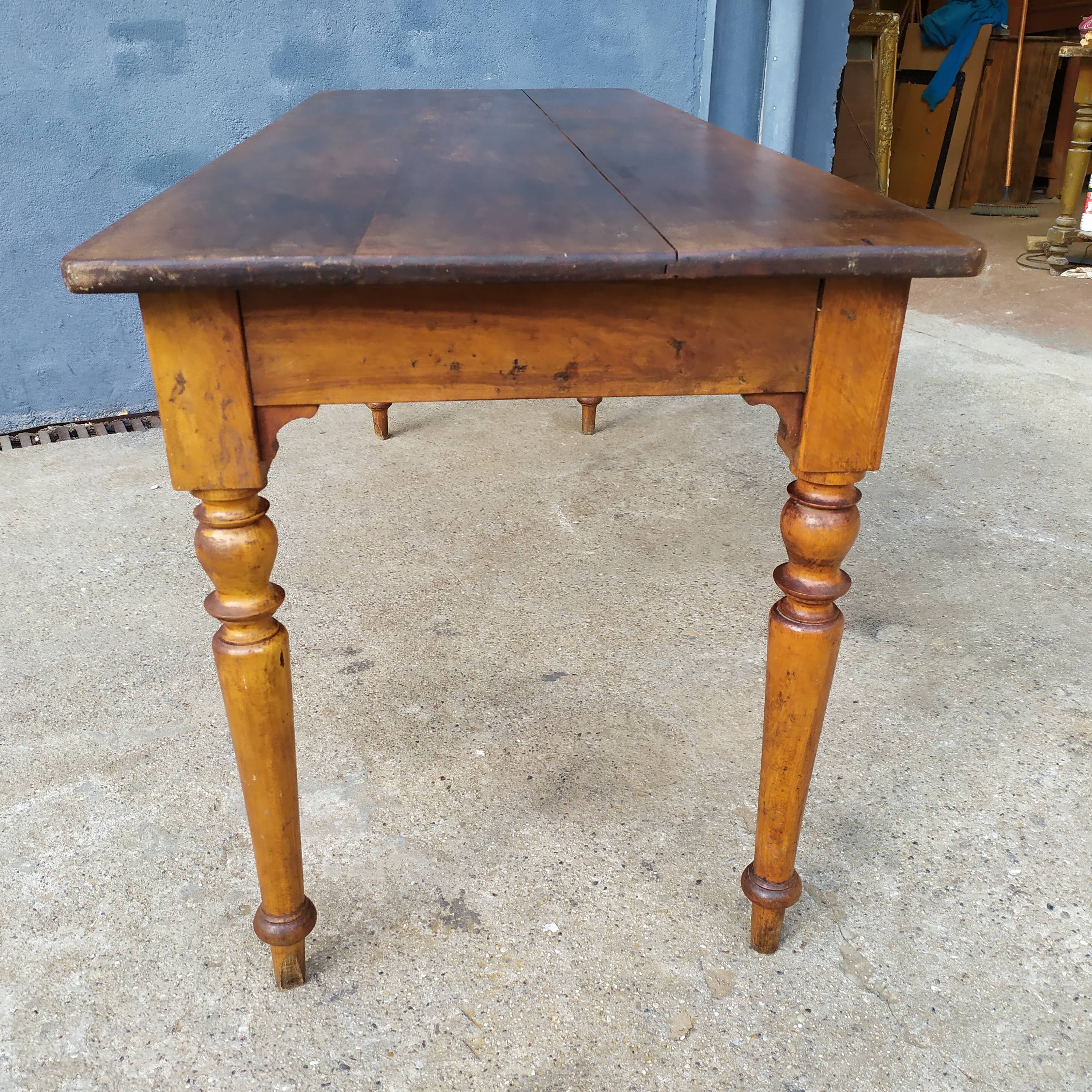 Table de ferme bistrot bois
