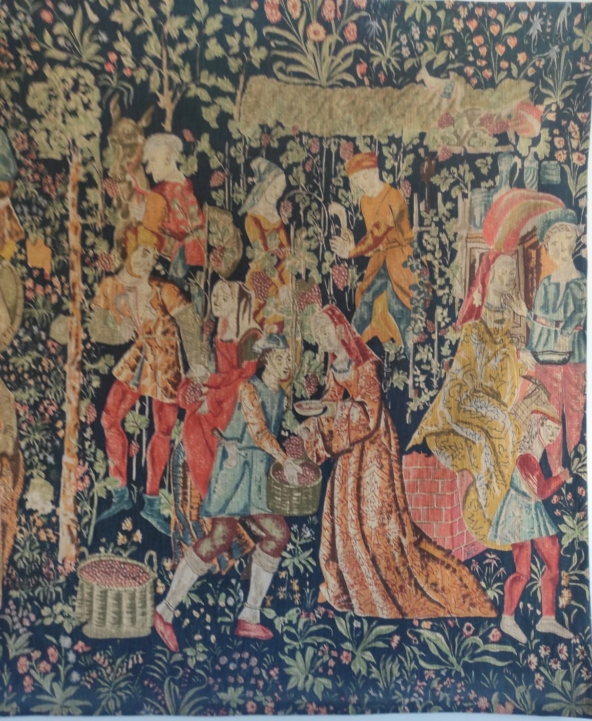 Tapestry les vendanges panels gobelin