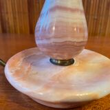 Pink marble candle holder