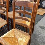 6 chaises  de ferme