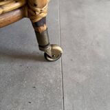 Vintage Bar Sports in bamboo and wicker bar cart, 1970s