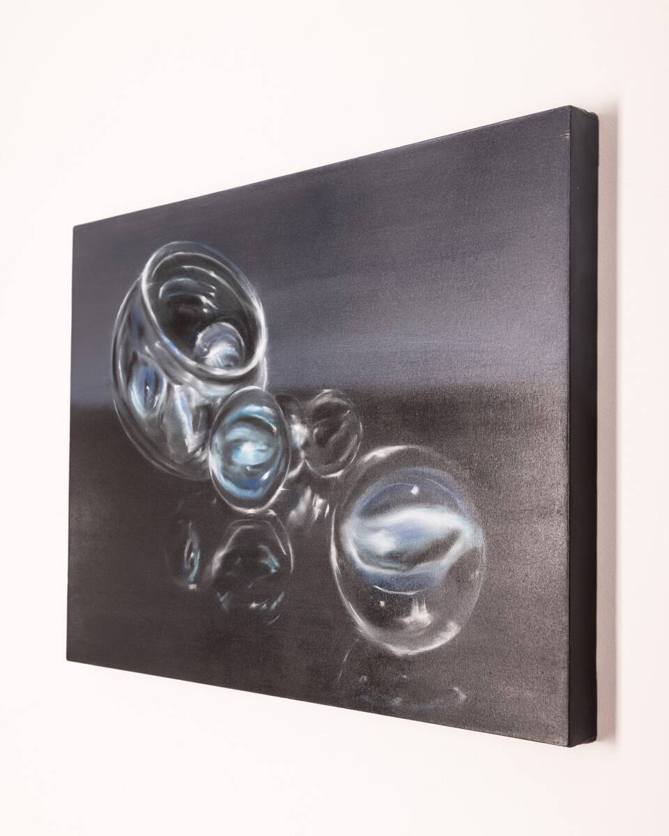 Oil painting on canvas title “pandora” marble series year 2022