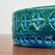 Mid-Century Modern Rimini Blu Pottery Candleholder by Aldo Londi for Bitossi, Italy, 1960s