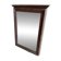 Large bevelled mirror with a carved wooden frame
