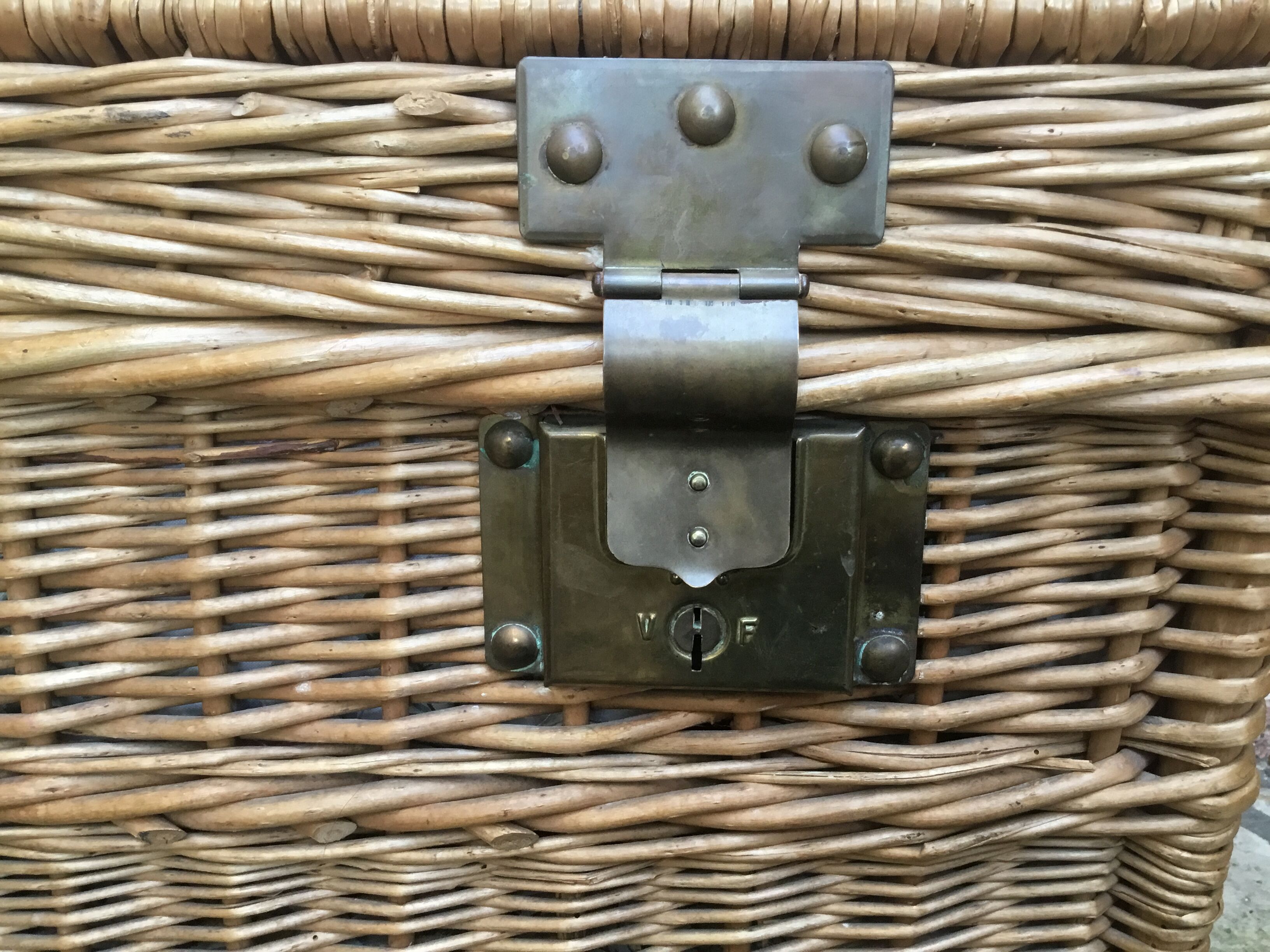 Ancient wicker trunk