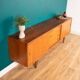 Retro Teak Danish 1960s Long Mid Century Sideboard By Clausen & Søn Denmark