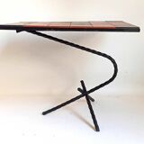 Side table or pedestal table Popular art 1960s