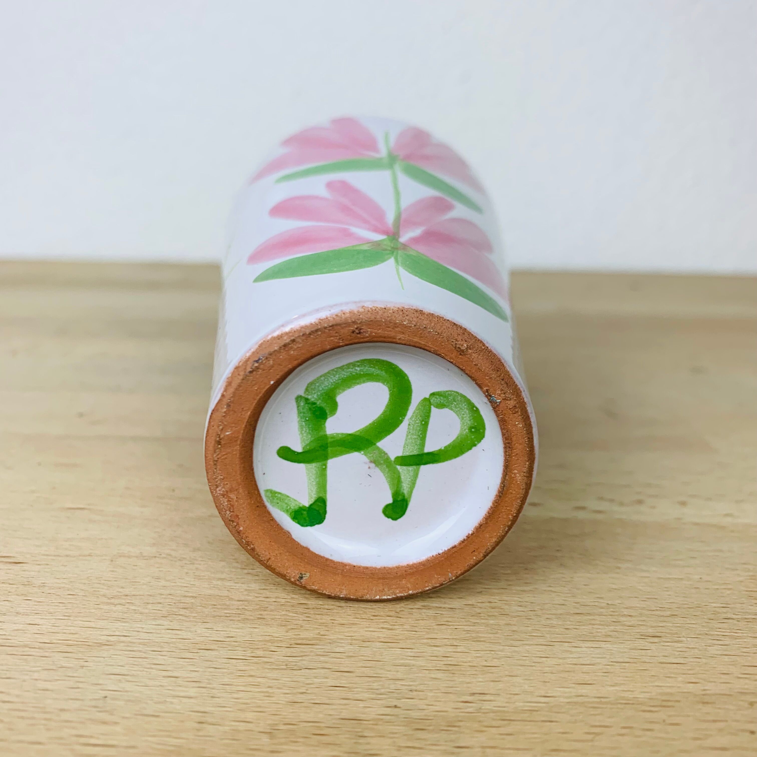 Vase Robert Picault flower motif Vallauris