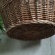Panier en osier vintage 70 cm