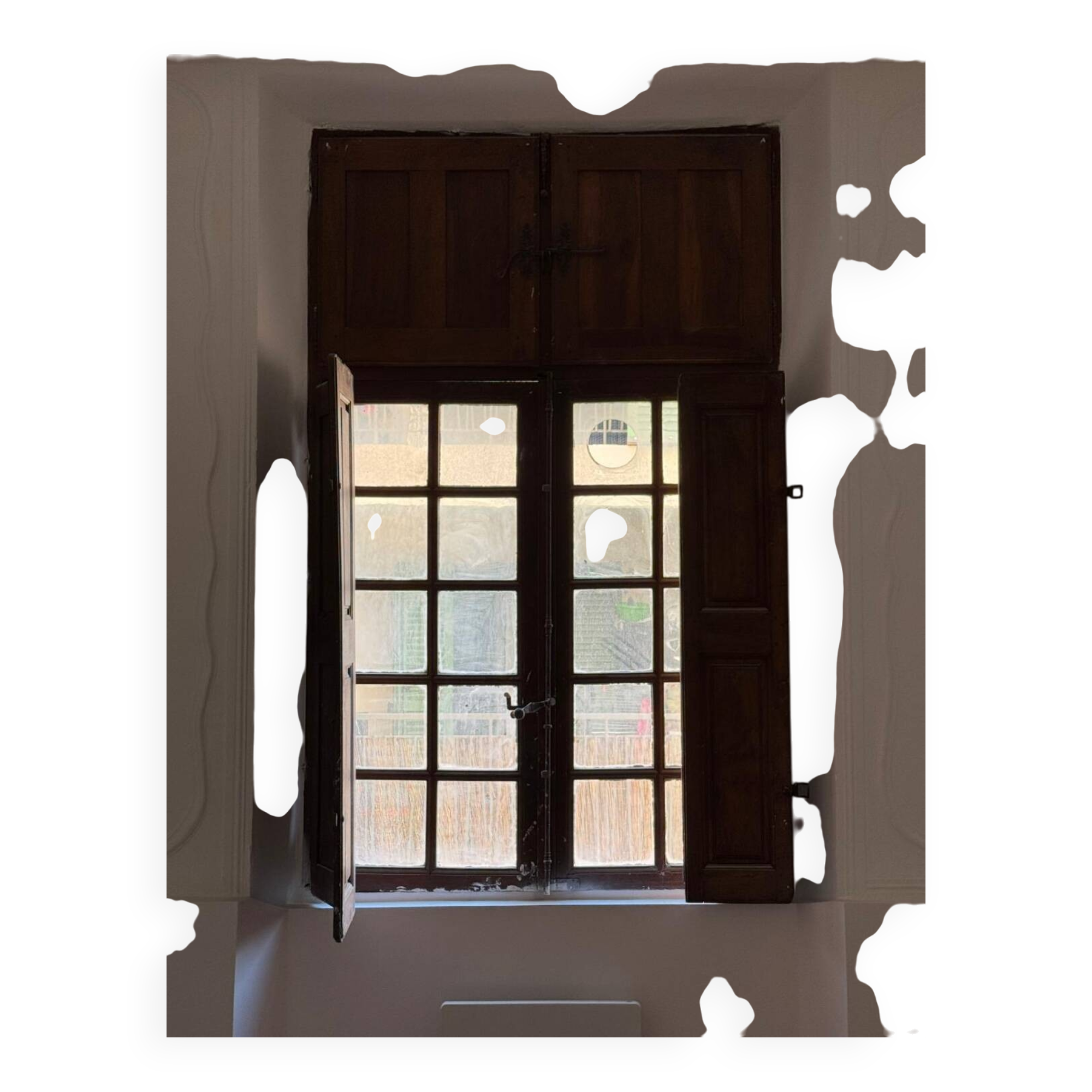 18th century oak shutters