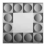 Optique art mirror in the style of victor vasarely
