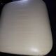 3 white skai chairs, 70's