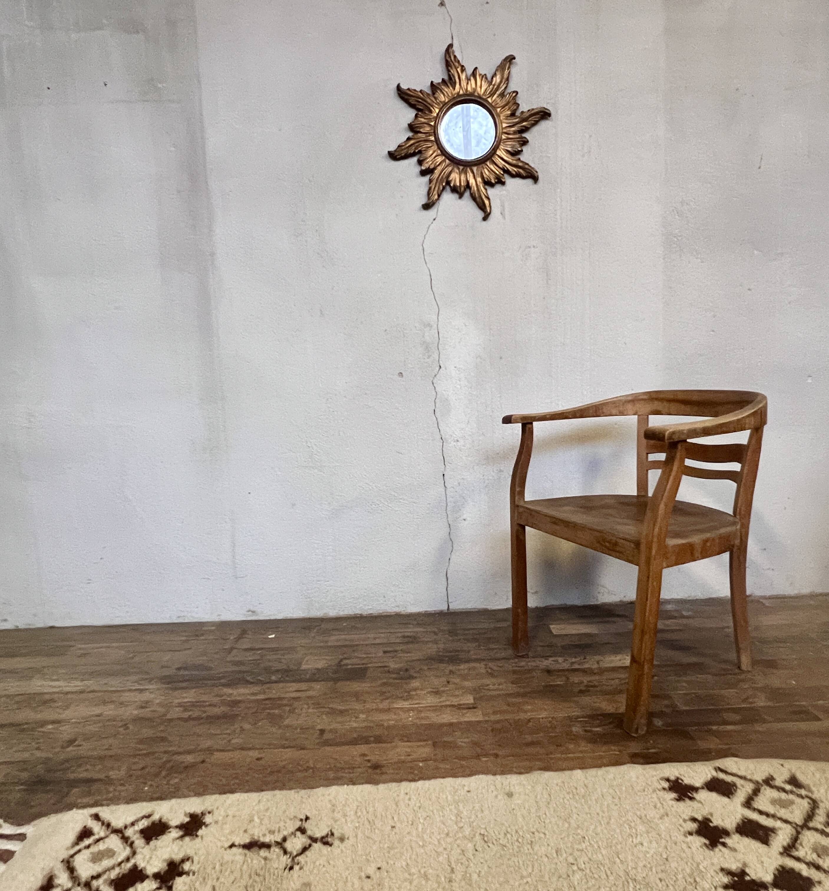 Vintage beech armchair