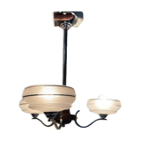 Chandelier 3 burners glass of Clichy