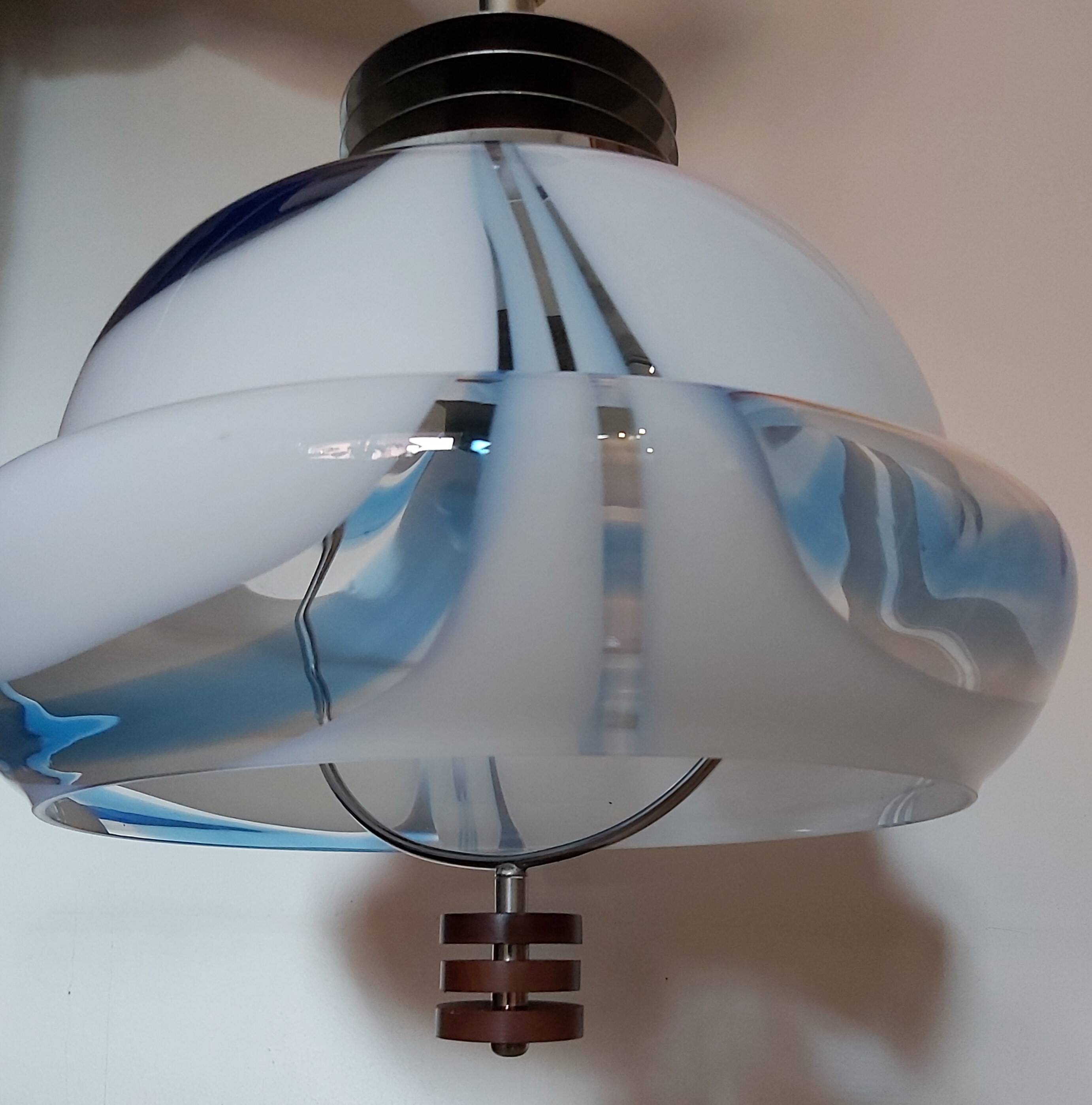 Pendant lamp, Murano, 1970s.
