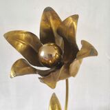 Tulip flower lamp in brass design 60s - 70s