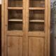 Antique Parisian wardrobe - raw solid wood: dresser bookshelf
