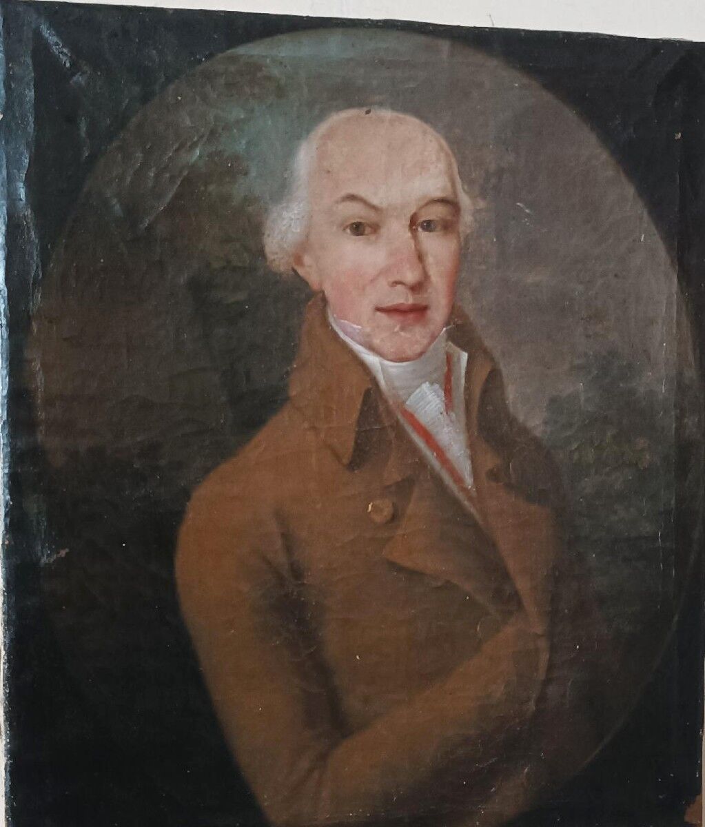 An old portrait of a gentleman dating from the late 18th century