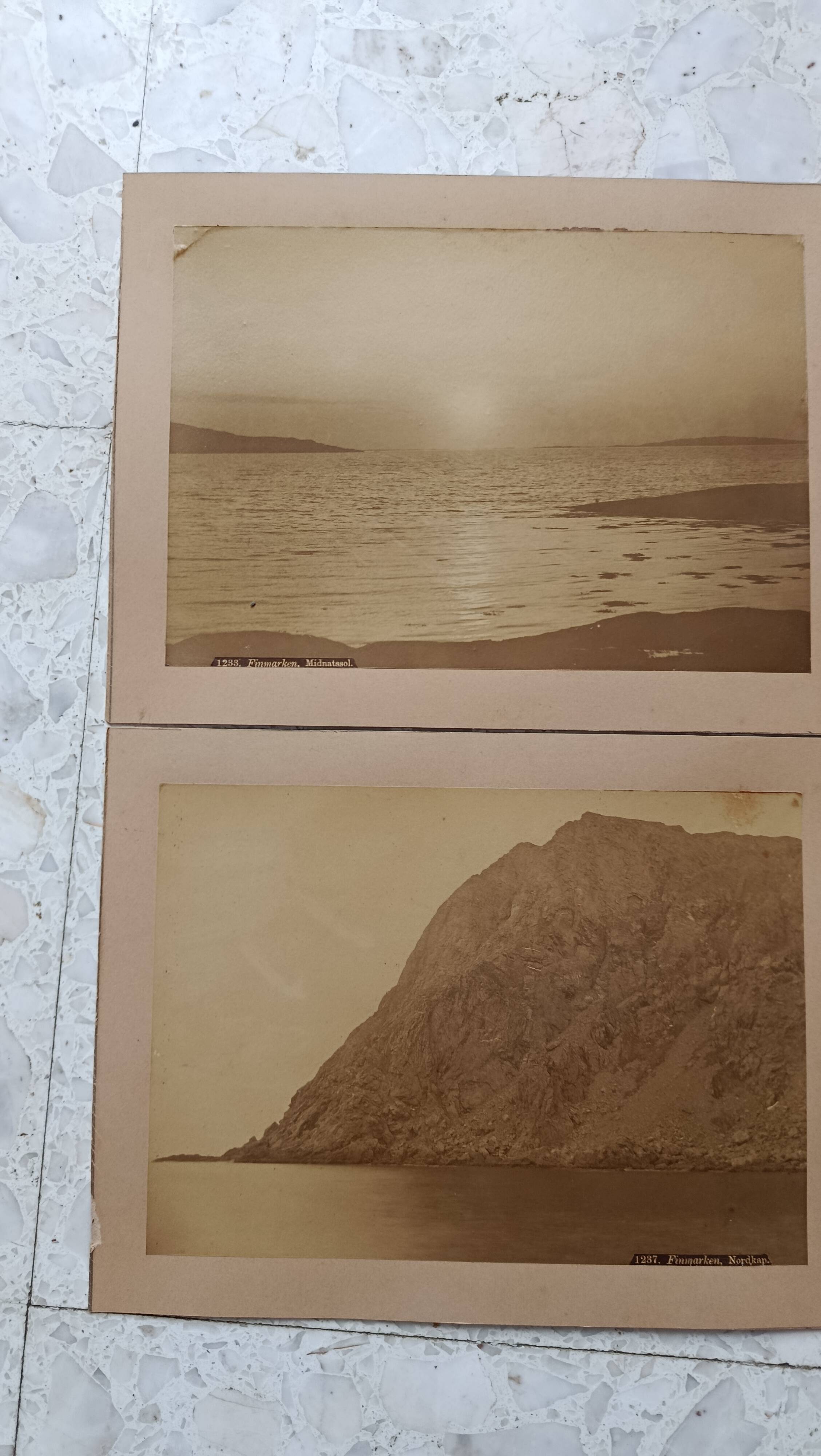 Lot 4 albumen PHOTOGRAPHS 1880 NORWAY, Axel LINDHAL, Romsdal & Finnmark