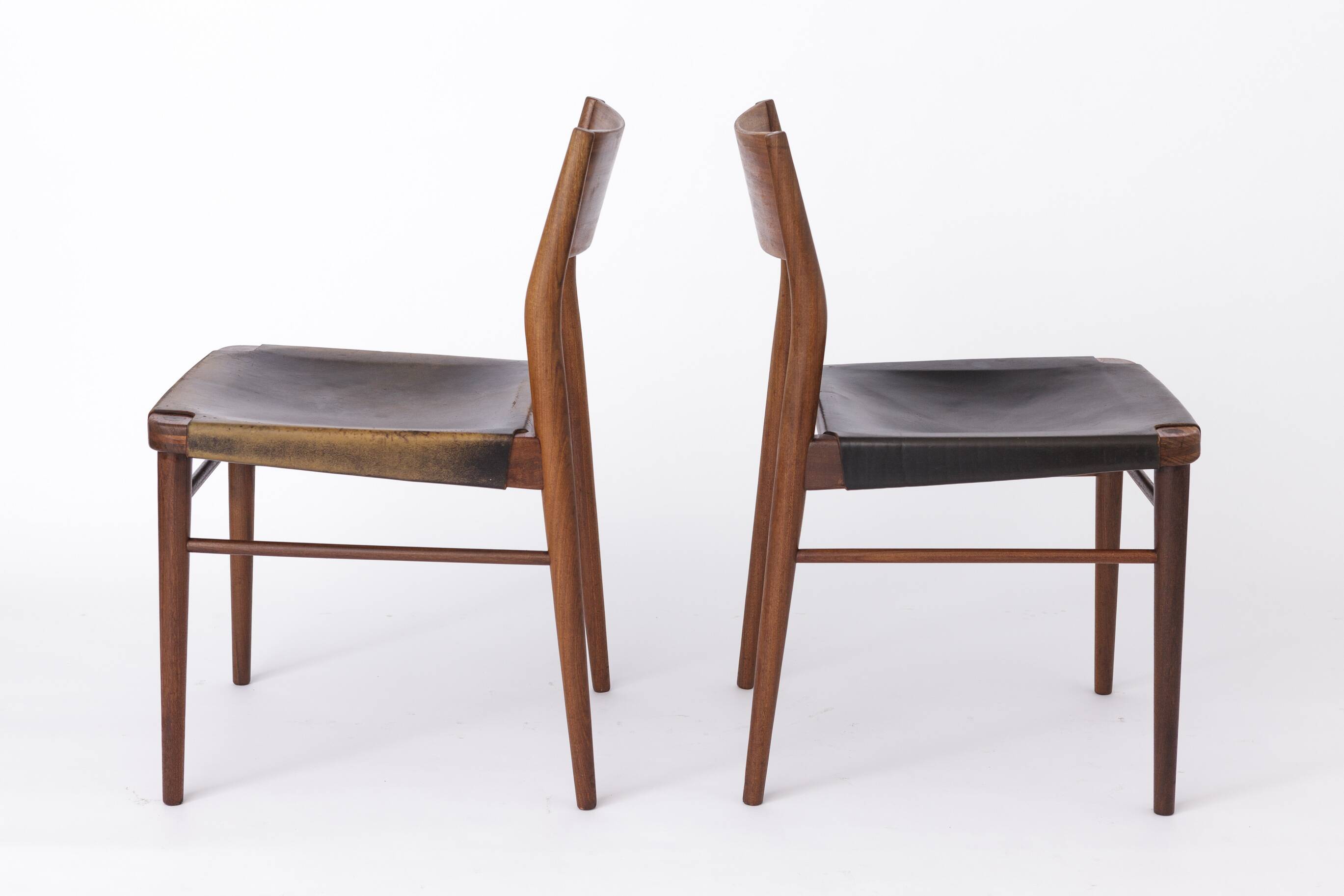 4 Vintage Chairs by Georg Leowald for Wilkhahn, Germany, 1960s, Teak