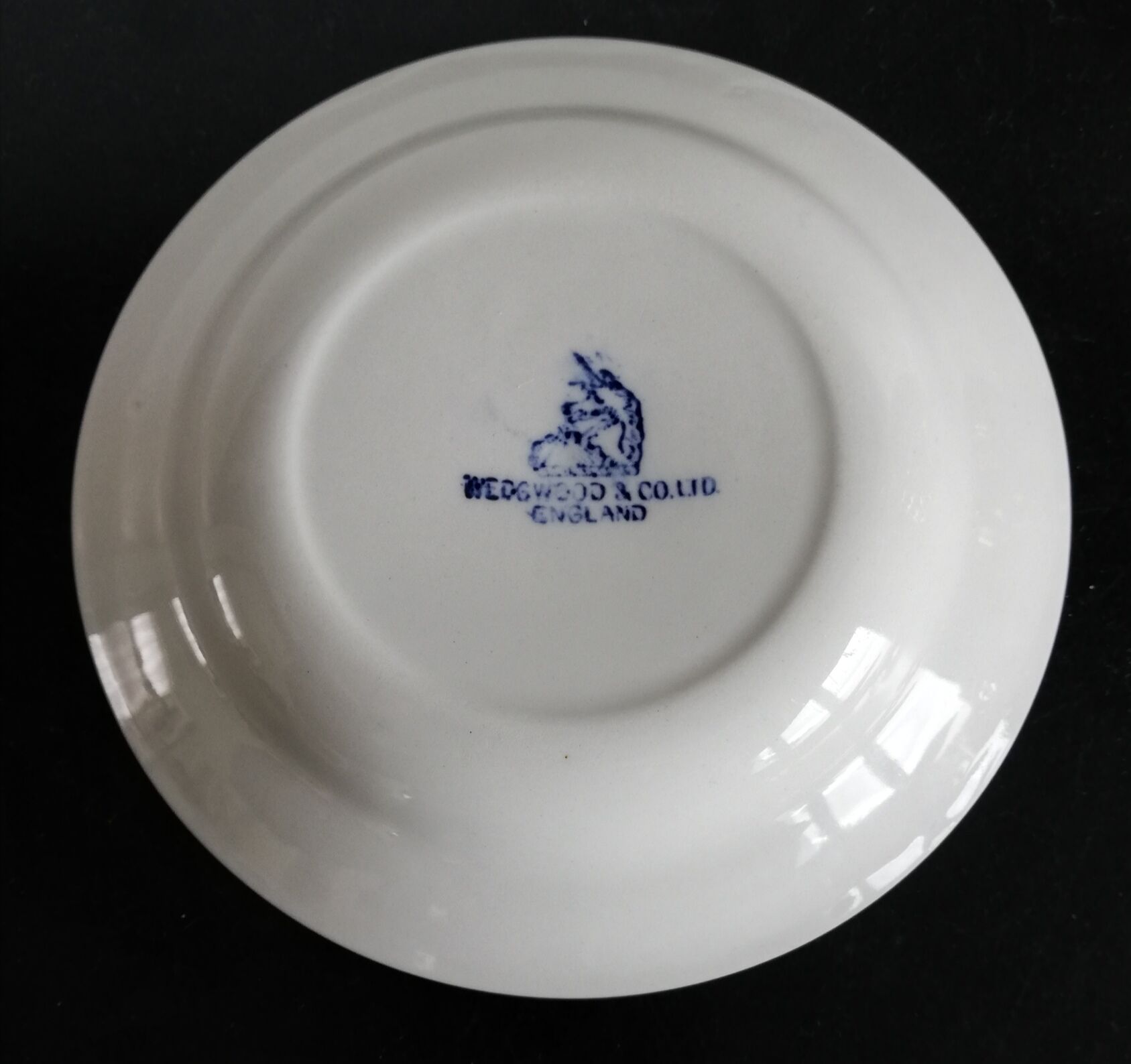 Empty Pocket Wedgwood White and Blue Sweppes