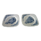 2 assiettes plates Terre de Fer Clairefontaine Renaissance XIXème