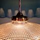 Art Deco pendant/portable lamp in clear glass, 1920s-30s
