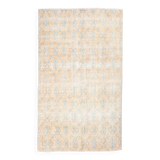 5x8 Shades Of Pale Orange Classic Turkish Vintage Rug, 140x238Cm SK 2296
