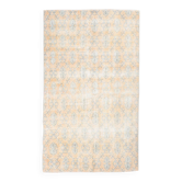 Tapis vintage turc classique 5x8 nuances d'orange pâle, 140x238Cm SK 2296