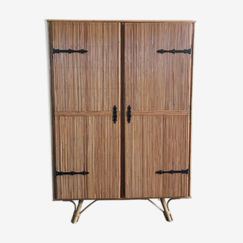 Wardrobe rattan design 60s