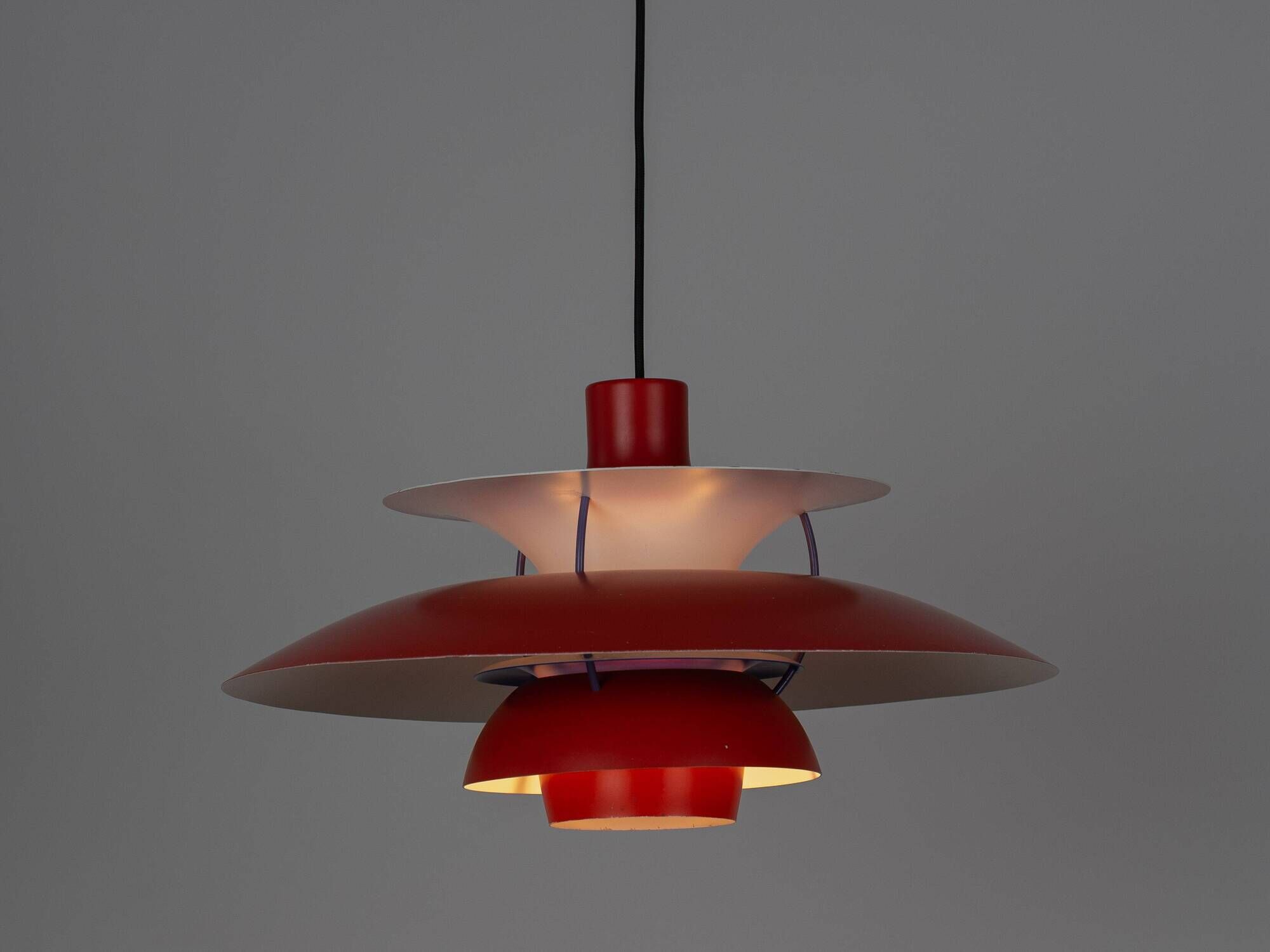 Vintage PH 5 Pendant Lamp by Poul Henningsen, 50 cm, Louis Poulsen, Danish