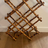 Range foldable bottles in vintage bamboo / rattan