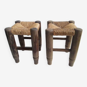 Pair of mini mulched stools