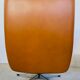 Vintage Danish mid-century cognac leather Werner Langenfeld lounge chair, 1960s