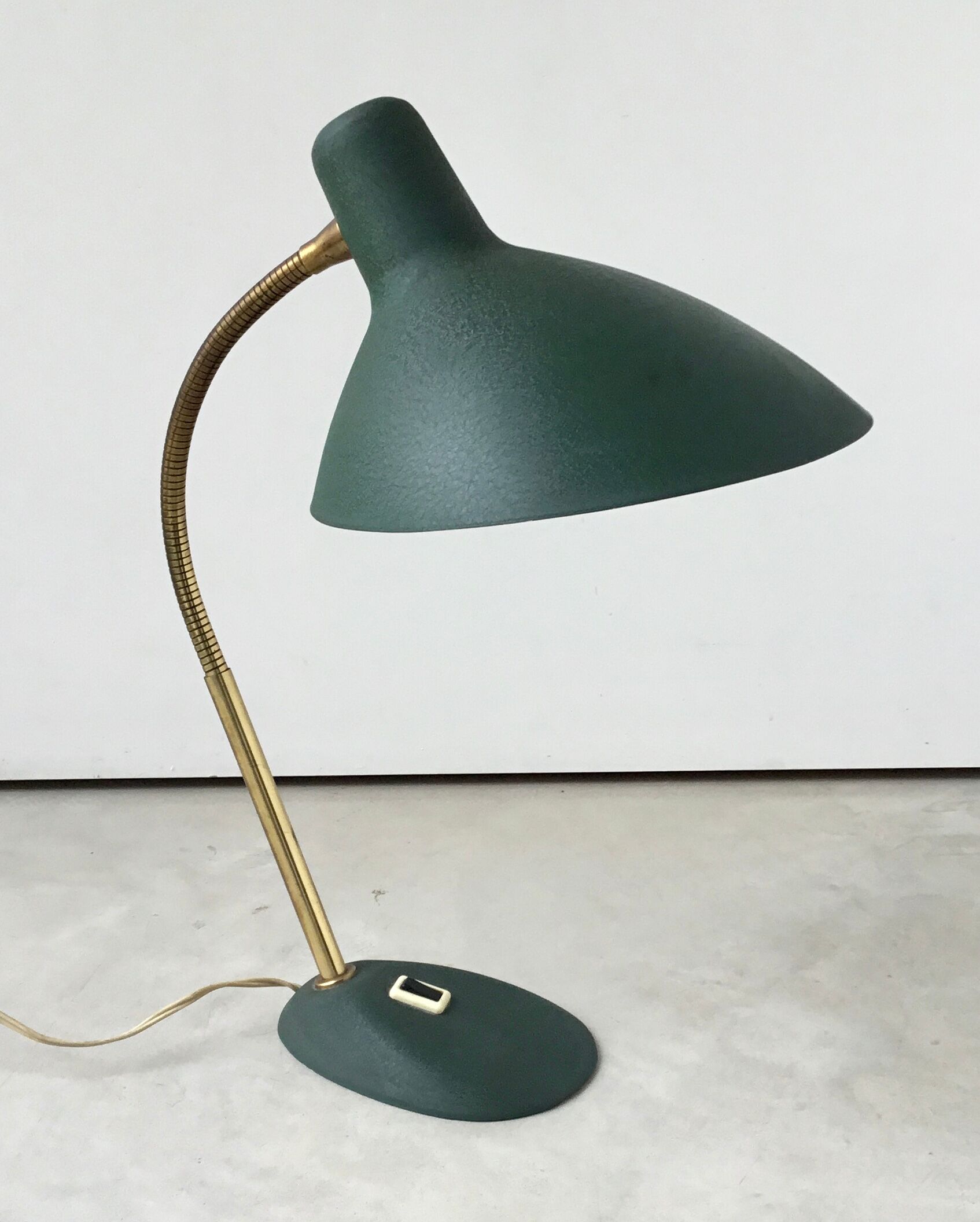 Flexible modernist desk lamp, design 1950