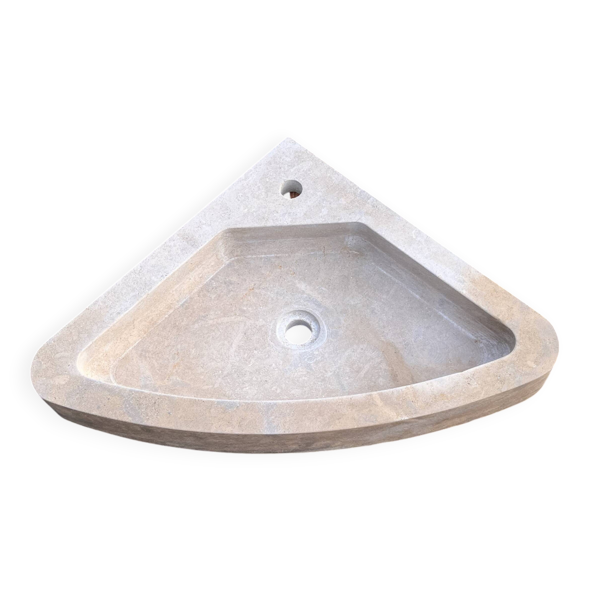 Corner stone sink