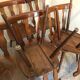 Set of 8 vintage brasserie chairs