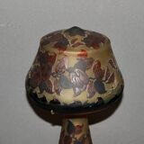 Gallé Tip Glass Paste Mushroom Lamp