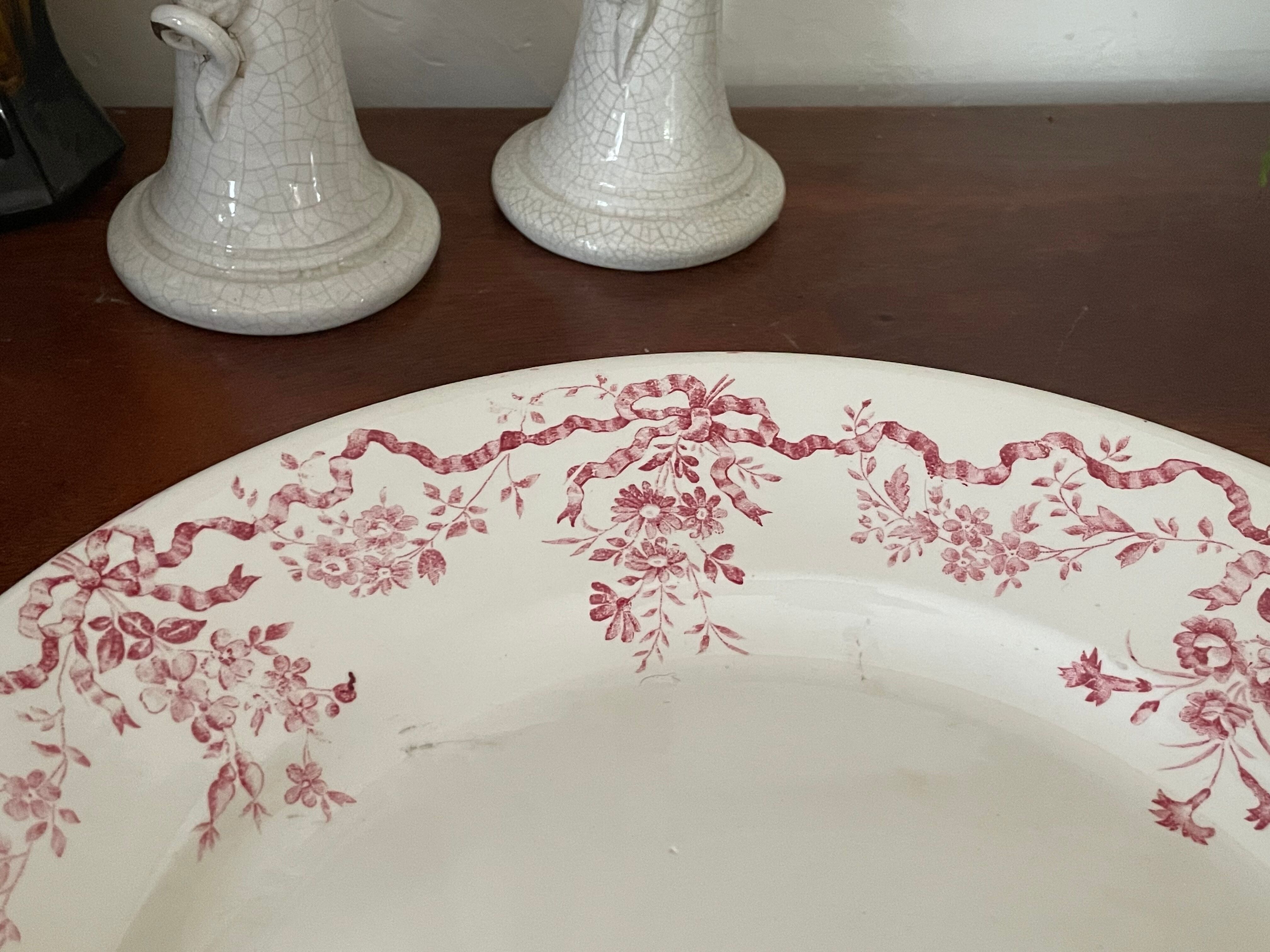 Two ceramic dishes from Longwy