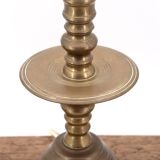 Golden brass column lamp, 1960s